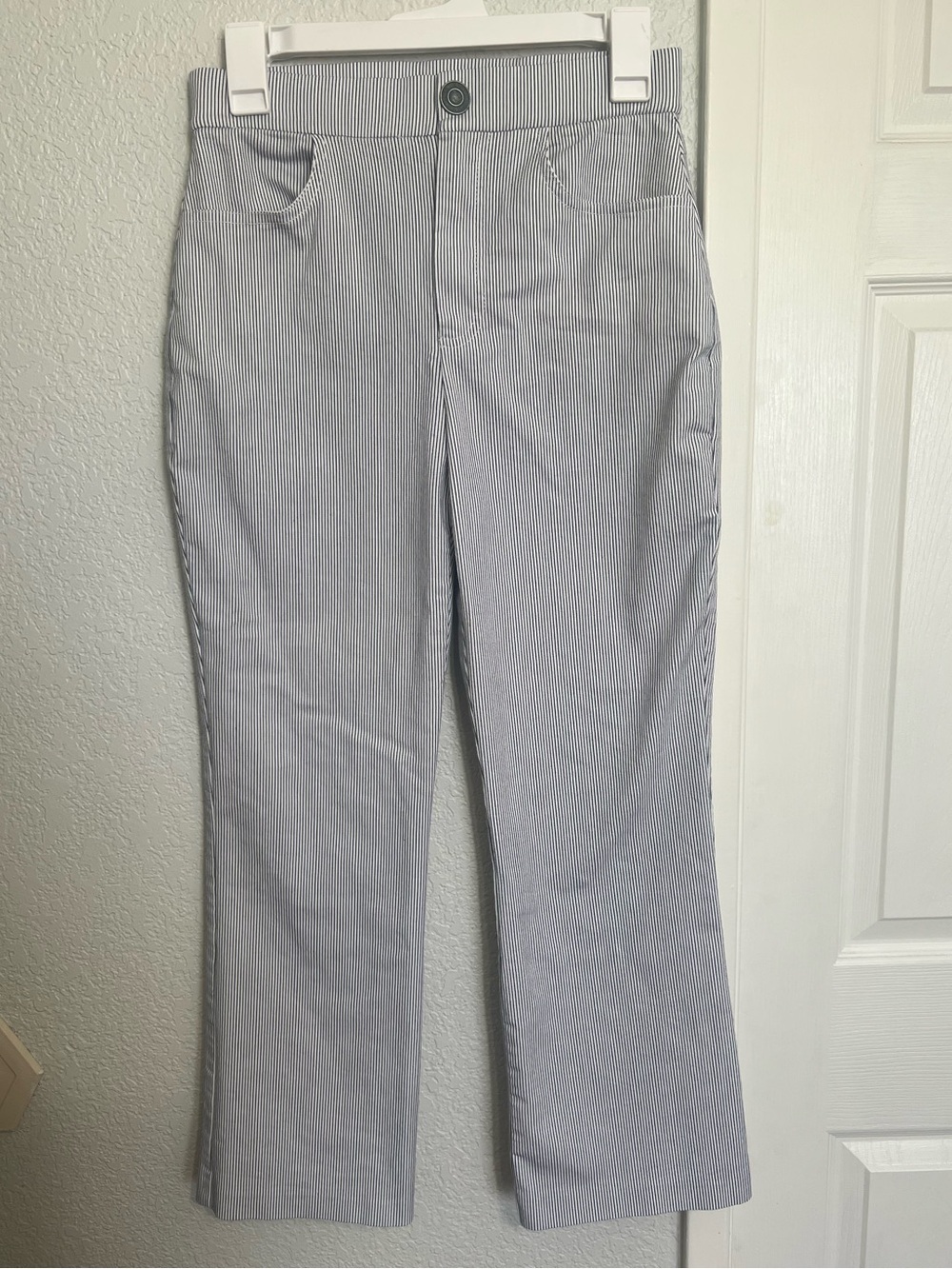 Free People Florence Crop Flare Striped Pants